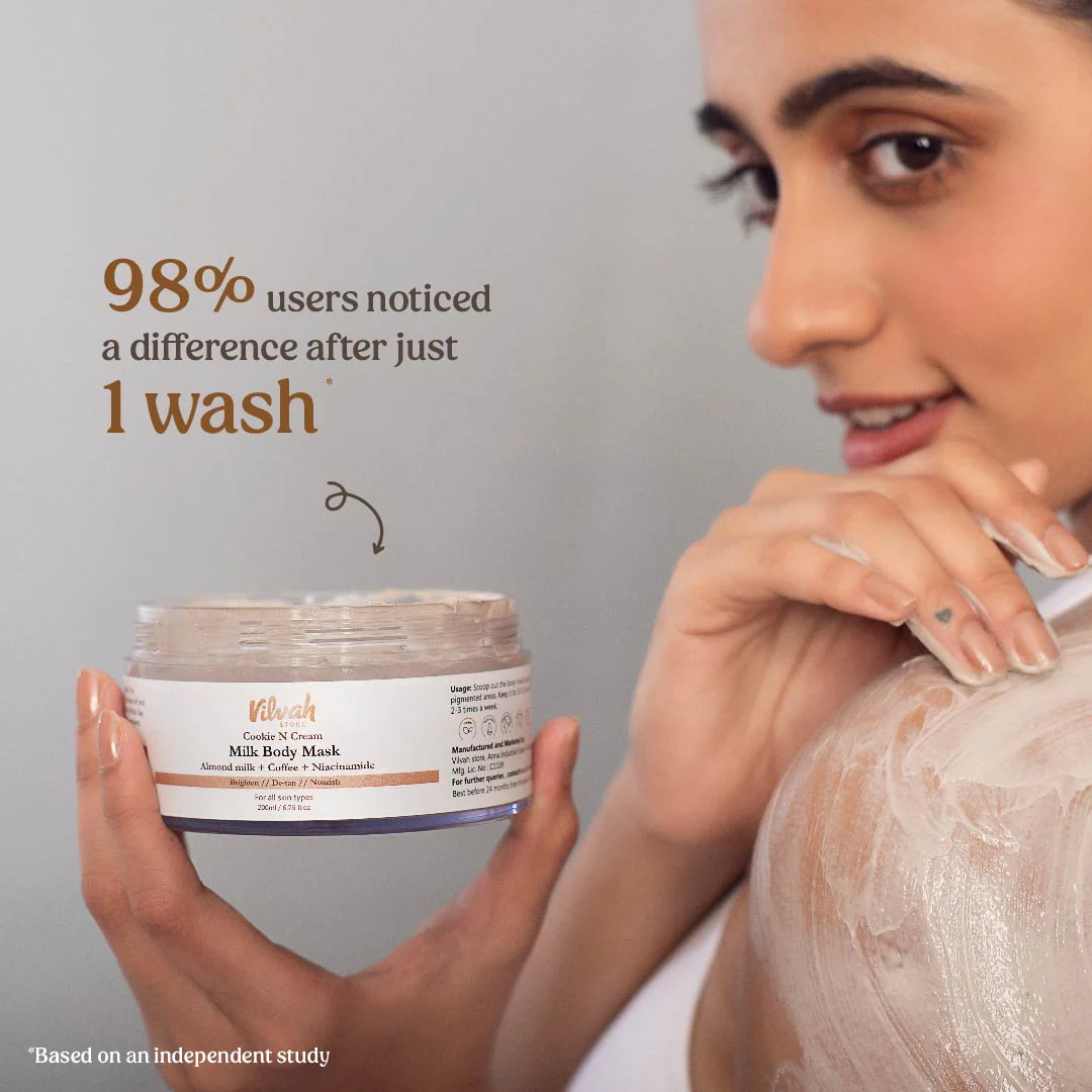 Cookie n Cream Body Mask (Detan) - Image 5